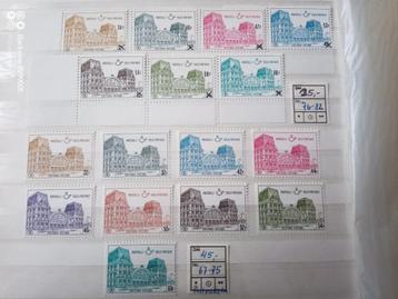 Timbres Gare Ostende 1971 TR 407-15  *série complète*