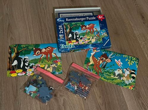 Ravensburger puzzel - Bambi (2x 24stuks), Enfants & Bébés, Jouets | Puzzles pour enfants, Utilisé, 2 à 4 ans, 10 à 50 pièces, En bois