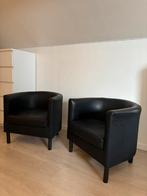 comfortabele zeteltjes, prima staat, zwarte kleur, Huis en Inrichting, Fauteuils, Ophalen, Zo goed als nieuw