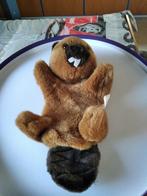 Handpop bever, wasbeer en beer, Kinderen en Baby's, Speelgoed | Knuffels en Pluche, Ophalen of Verzenden, Nieuw, Beer