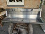 wasbak/wastrog/spoelbak Inox Intersan 1.20 m  2 kranen, Ophalen, Zo goed als nieuw, Inox