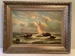 Prachtig maritiem tafereel, Antiek en Kunst, Kunst | Schilderijen | Klassiek, Ophalen of Verzenden