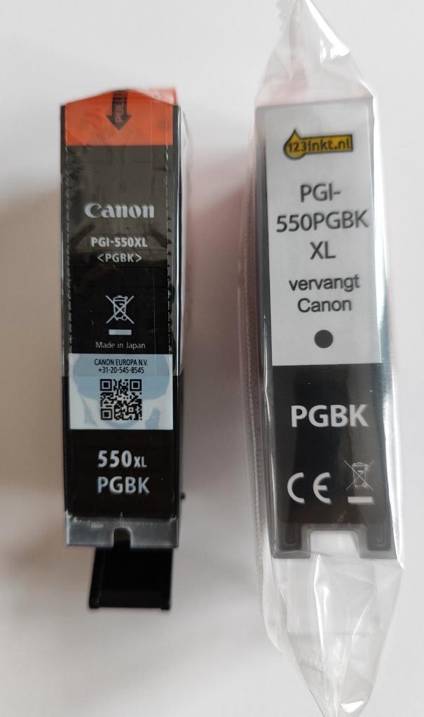 Imprimante Canon – Lot 2 cartouches noires PGI-550BK XL, Computers en Software, Printerbenodigdheden, Nieuw, Ophalen of Verzenden