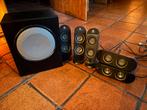 Logitech x-530 surround speakers met subwoofer, Computers en Software, Pc speakers, Ophalen, Gebruikt