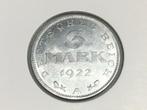 Duitsland 3 Mark 1922 A, Postzegels en Munten, Ophalen of Verzenden