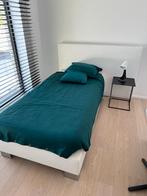 Boxspring 1-persoons - 100cm - met verenmatras, Huis en Inrichting, Slaapkamer | Bedden, Ophalen, Overige materialen, Eenpersoons