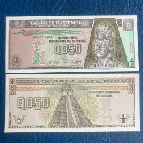 Guatemala - 1-2 Quetzal 1989 - Pick 72a - UNC, Postzegels en Munten, Bankbiljetten | Amerika, Los biljet, Zuid-Amerika, Ophalen of Verzenden