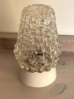 vintage glazen plafondlamp jaren zeventig: 25 euro, Huis en Inrichting, Lampen | Plafondlampen, Ophalen of Verzenden, Gebruikt