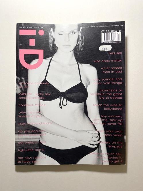Le magazine de mode vintage i-D #186, le numéro de Skin & So, Livres, Journaux & Revues, Comme neuf, Glossy, Enlèvement ou Envoi