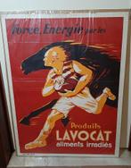 Affiche ancienne Force energie par les produits Lavocat, Utilisé, Enlèvement ou Envoi, Panneau publicitaire