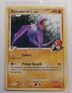 Pokémonkaart Aerodactyl GL Lv.62 Rising Rivals 55/111, Hobby en Vrije tijd, Verzamelkaartspellen | Pokémon, Gebruikt, Ophalen of Verzenden