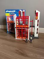 Playmobil brandweerkazerne, Kinderen en Baby's, Speelgoed | Playmobil, Ophalen, Zo goed als nieuw, Complete set