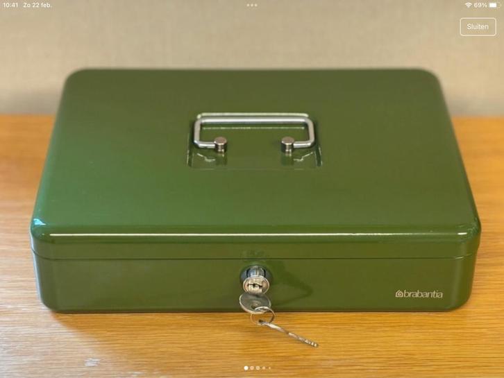 Geldkoffer van Brabantia, Handtassen en Accessoires, Portemonnees, Zo goed als nieuw, Overige merken, Groen, Ophalen of Verzenden