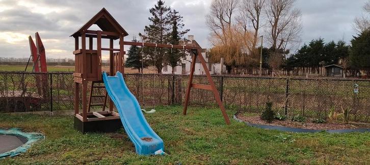 Tuinspeeltuig glijbaan-schommel, Kinderen en Baby's, Speelgoed | Buiten | Speeltoestellen, Glijbaan, Schommel, Zandbak, Ophalen