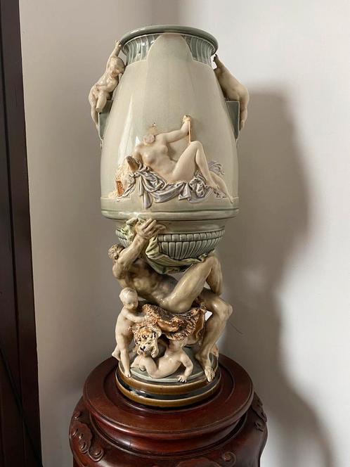 Louis Carrier-Belleuse Vase balustre Hercule *à restaurer, Antiquités & Art, Antiquités | Vases