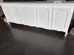 Dressoirkast kerselaar wit geschilderd, Huis en Inrichting, Kasten | Buffetkasten, Ophalen, Gebruikt, Klassiek, 200 cm of meer