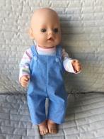 221. Babyborn: Nieuwe salopette met gestreepte T-shirt, Ophalen of Verzenden, Nieuw, Babypop