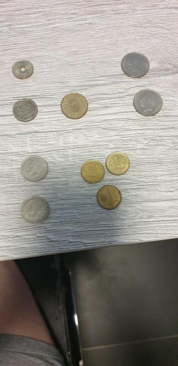 Set van 10 oude munten uit Spanje beschikbaar voor biedingen