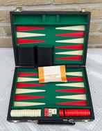 Mooie Backgammon, rood, groen, zwart, Een of twee spelers, Ophalen of Verzenden, Zo goed als nieuw