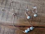 Set van armband en oorbellen, Overige materialen, Nieuw, Ophalen of Verzenden, Knopjes of Stekers