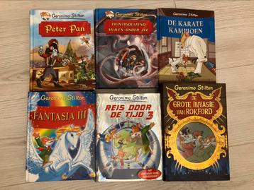 Geronimo Stilton Boeken (3 grote, 3 kleine) beschikbaar voor biedingen