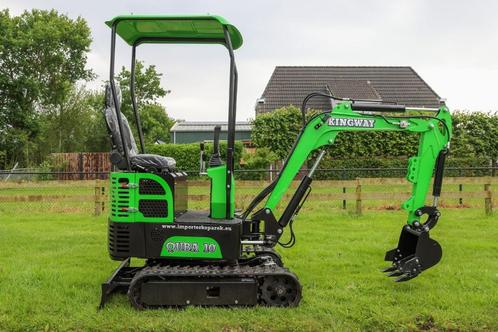 Minigraafmachine QUBA10 benzine NIEUW Gratis HOUTGRIJPER!, Zakelijke goederen, Machines en Bouw | Kranen en Graafmachines, Graafmachine