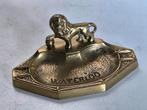 Vintage messing asbak, Leeuw van Waterloo, Ophalen of Verzenden, Koper