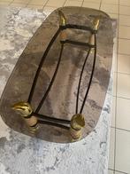 Salontafel glazen, Ophalen, Gebruikt, 100 tot 150 cm, Rond