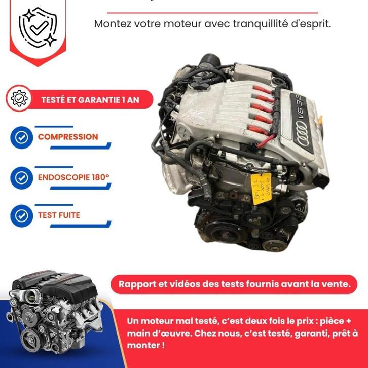 Moteur complet audi tt a3 vw golf r32 3.2 v6 250cv, Autos : Pièces & Accessoires, Moteurs & Accessoires, Audi, Neuf, Enlèvement ou Envoi