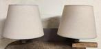 Lampen, stoffen lampenkappen (ophanging en schansen) te koop, Ophalen, Gebruikt, 25 tot 50 cm, Overige vormen