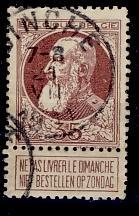 1905 belge - Léopold II n 77, Timbres & Monnaies, Envoi, Oblitéré