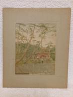 Vintage foto kinkakuji and pine-trees, saikiö +-1900, Antiek en Kunst, Ophalen of Verzenden