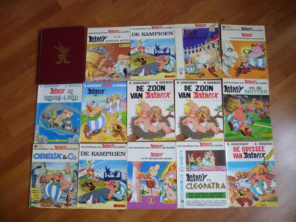 30X ASTERIX&OBELIX 1E &HERDRUK STRIPBOEKEN UIT JAREN 70-80, Boeken, Stripverhalen, Gelezen, Meerdere stripboeken, Verzenden