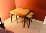 Set Massief Houten Bijzet/Salontafels, 50 à 100 cm, Enlèvement, 50 à 100 cm, Chêne