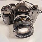 Fototoestel Canon A-1 met lens Canon FD 50 mm 1:1,4 SSC, Audio, Tv en Foto, Canon, Gebruikt, Ophalen of Verzenden