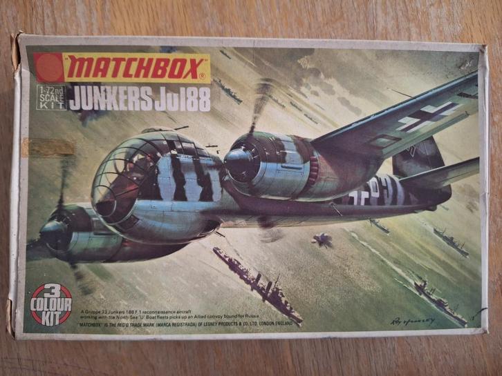 Matchbox Junkers Ju188, Hobby en Vrije tijd, Modelbouw | Vliegtuigen en Helikopters, Ophalen