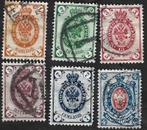 6 Postzegels Rusland [1857-1917] 1902 Keizerlijk wapenschild, Enlèvement ou Envoi, Affranchi