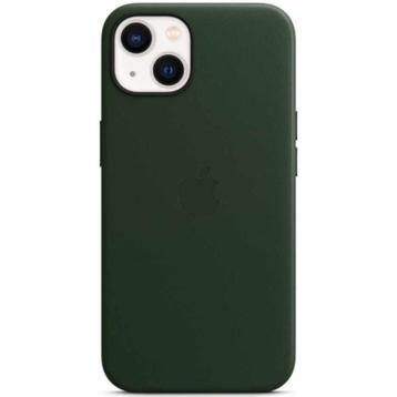 Apple Iphone 13 Leather Backcover MagSafe  - Sequoia Green beschikbaar voor biedingen