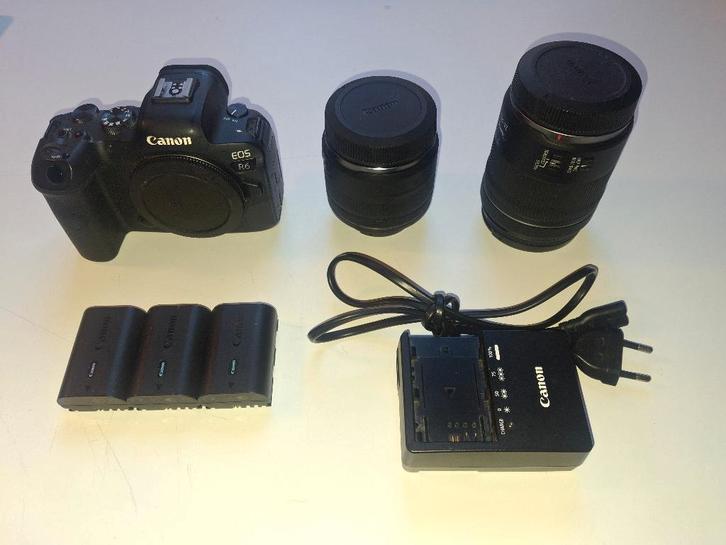 Canon R6 + 2 Lenzen + 3 batterijen, Audio, Tv en Foto, Fotocamera's Digitaal, Zo goed als nieuw, Canon, 4 t/m 7 keer, Ophalen