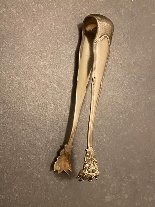 Grote suikertang Grande pince à sucre 15,5 cm, Antiek en Kunst, Antiek | Zilver en Goud, Zilver, Ophalen of Verzenden