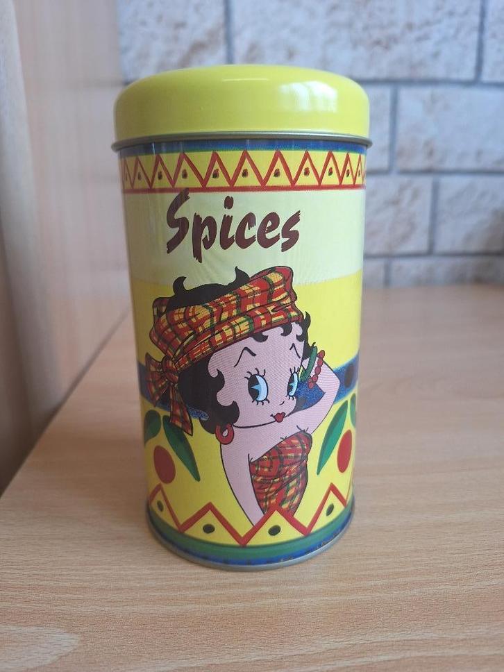 Betty Boop boîte a épices. tropico diffusion 1995, Collections, Statues & Figurines, Neuf, Humain, Enlèvement ou Envoi