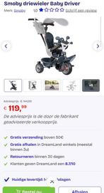 Smoby driewieler Baby Driver, Vélos & Vélomoteurs, Vélos | Tricycles pour enfants, Enlèvement
