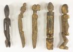 Art Africain - 5 anciennes statuettes Dogon - Mali, Enlèvement ou Envoi