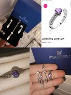 Setje zilveren 925 sieraden swarovski plus zilveren ring!, Handtassen en Accessoires, Ringen, Ophalen of Verzenden, Zo goed als nieuw