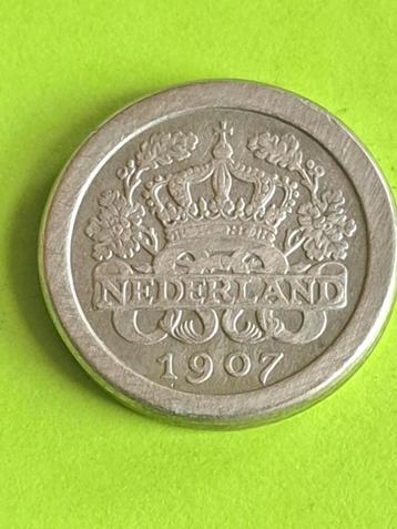1907 ronde stuiver Wilhelmina beschikbaar voor biedingen
