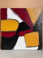 Abstract schilderij kleurvlakken 40x40cm, Ophalen of Verzenden