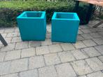 Turquoise plantenbakken, Ophalen, Zo goed als nieuw