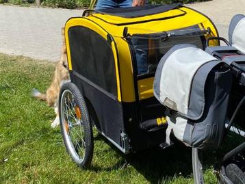 Robuuste fietskar hond Blue Bird - max 40kg beschikbaar voor biedingen