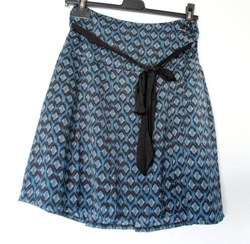 ZWART/BLAUW/GRIJS ROKJE VERO MODA, Kleding | Dames, Rokken, Gedragen, Maat 36 (S), Blauw, Boven de knie, Ophalen of Verzenden