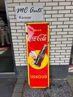 Coca Cola emaille reclamebord, Verzamelen, Merken en Reclamevoorwerpen, Ophalen, Gebruikt, Reclamebord